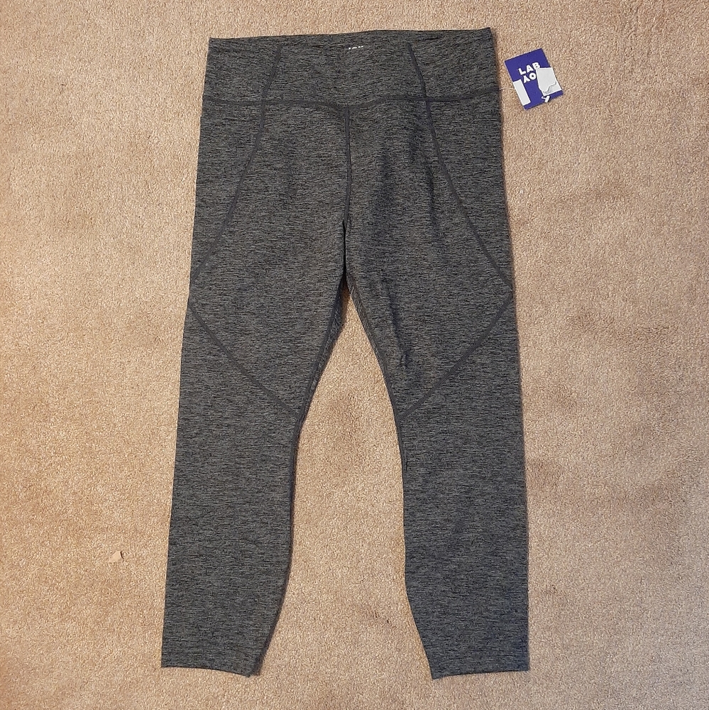 NWT Joy Lab Soft Brushed Fleece Lined Leggings Charcoal Heather XL